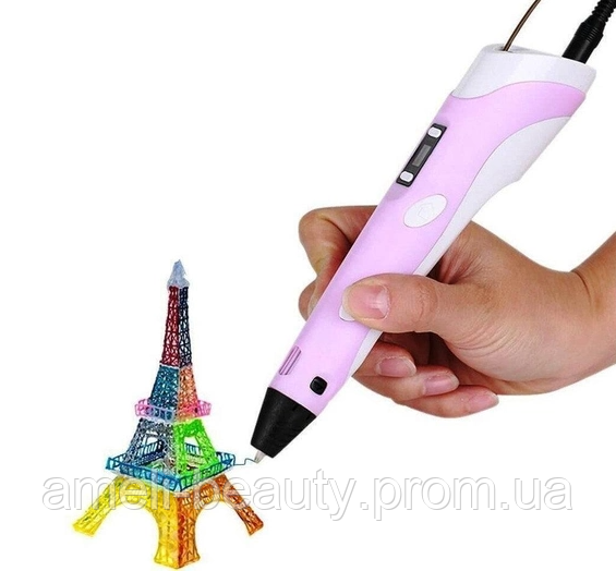 3D ручка PEN-6 c LCD-дисплеем Draw Your Dream (набор трафаретов, графический планшет, 100 м пластика) - фото 5 - id-p2040507254