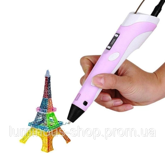 3D ручка PEN-6 c LCD-дисплеем Draw Your Dream (набор трафаретов, графический планшет, 100 м пластика) LU - фото 5 - id-p2040507587