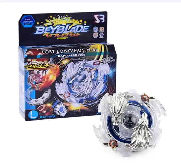 Блійд Beyblade Lost Longinus. N.Sp з пусковим пристроєм білий із синім