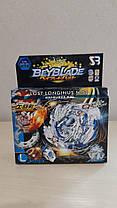 Блійд Beyblade Lost Longinus. N.Sp з пусковим пристроєм білий із синім, фото 6