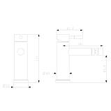 Змішувач для біде WEZER EKO2A-01, нержавіюча сталь, фото 3