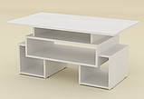 Прямокутний Журнальний Стіл Тандем Ательє світлий (100х48х58 см) Компаніт, фото 9