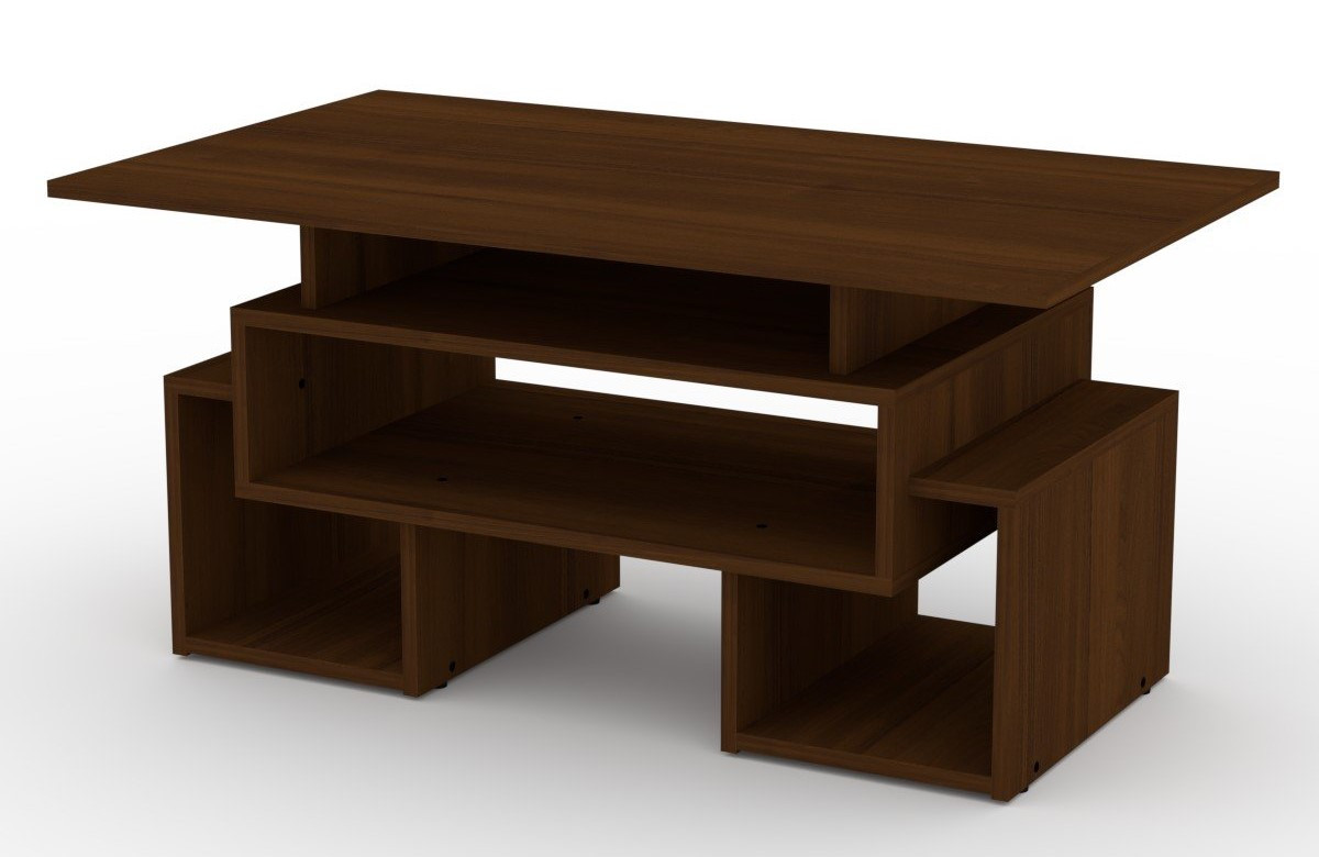 Прямокутний Журнальний Стіл Тандем Горіх екко (100х48х58 см) Компаніт, фото 1