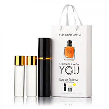 Emporio Armani Stronger With You edt 3x15ml - Trio Bag