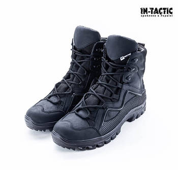 Берці In-Tactic Чорні Combat LONG зимові Black