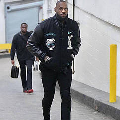 Бомбер чорний Lebron James Tiffany & Co Jacket Куртка ветровка