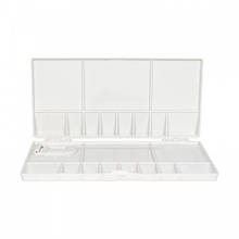 Палітра пластикова прямокутна професійна, складна, 20х10х1,8см., D.K.ART & CRAFT