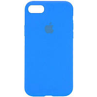 Оригинальный чехол для iPhone 7/8 Silicone Case Full Blue