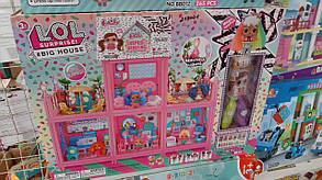Ляльковий будинок «LOL» зі світловими ефектами з ляльками та меблями в коробці, фото 2