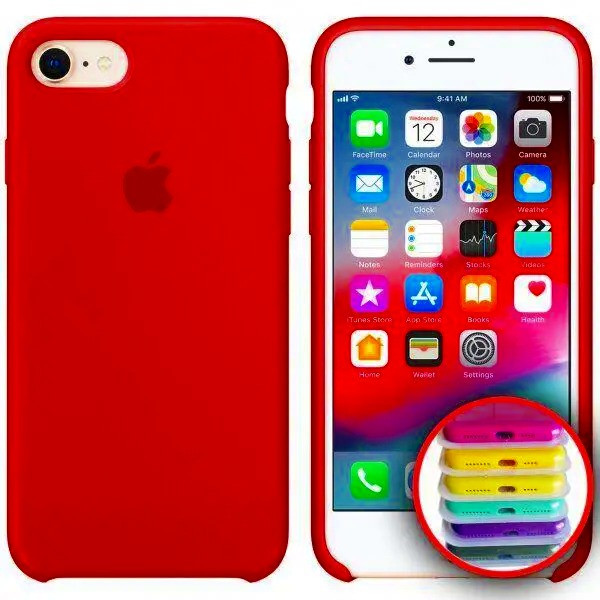 Оригінальний чохол для iPhone 6/6s Silicone Case Full Red