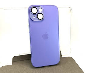 Чохол на iPhone 15  AG Glass Matte TPU+glass із захистом камери накладка бампер пурпуровий