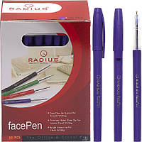 Ручка шариковая Radius - Face-Pen фиолетовые