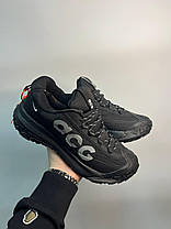 Кросівки чоловічі термо Nike ACG Mountain Fly 2 Gore-Tex Black White Найк Гор-Текс чорні шкіра термо осінь єврозима, фото 3