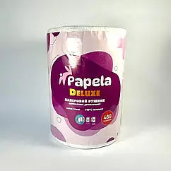 Рушник паперовий Papela Deluxe 480 відривів (58 м) (12 шт/мішок)