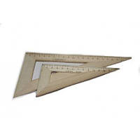 Трикутник деревяний 16 см.(60*30*90) арт. ТД-15-603090