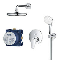 Душевой комплект скрытого монтажа GROHE Eurosmart Cosmopolitan 25219001 хром