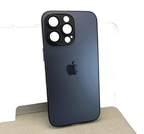 Чохол на iPhone 15 Pro Max AG Glass Matte TPU+glass із захистом камери накладка бампер чорний black