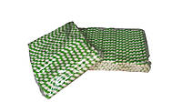 Трубочки бумажные зеленые с полосками 11 мм для Bubble Tea 100шт