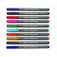 Ручка шариковая Radius - Nifty Penn 0.7mm (уп50) синяя/ разноцв. колпачки, 10 цв / серый перлам. корпус
