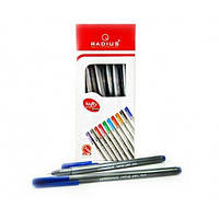 Ручка шариковая Radius - Nifty Penn 0.7mm (уп50) синяя/ серый перламутровый корпус