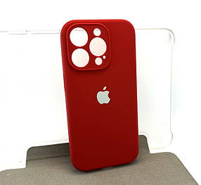 Чохол на iPhone 15 Original Pro Silicone Case Full накладка бампер силіконовий червоний dark red