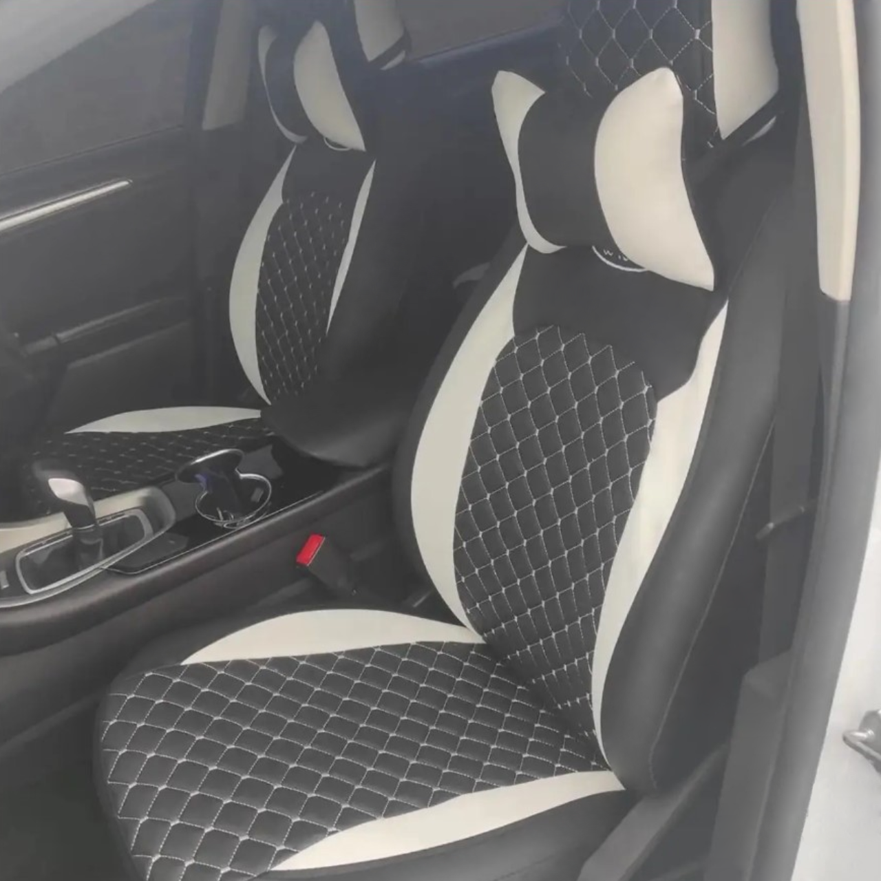 Чохли на сидіння Ауді А4 Б9 (Audi A4 B9) Арігон Х з ромбами модельні екошкіра арігона