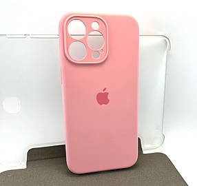 Чехол на iPhone 15 Pro Max Original Silicone Case Full накладка бампер рожевий light pink