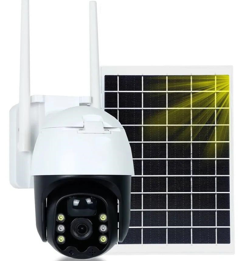 IP Wi-Fi камера TP8 2.0 МП із віддаленим доступом вулична із сонячною панеллю (v380Pro), фото 1