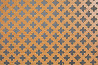 Панель (решетка) декоративная перфорированная, цвет бук, 680 мм х 1240 мм Роял