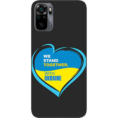 Силіконовий чохол Case для Xiaomi Redmi Note 10 з картинкою Ми разом, фото 1