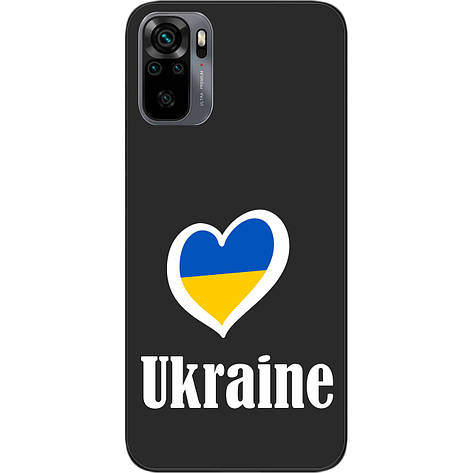 Силіконовий чохол Case для Xiaomi Redmi Note 10 з картинкою Серце України, фото 1