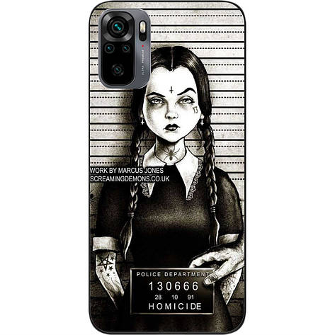 Силіконовий чохол Case для Xiaomi Redmi Note 10 з картинкою Венсдей, фото 1