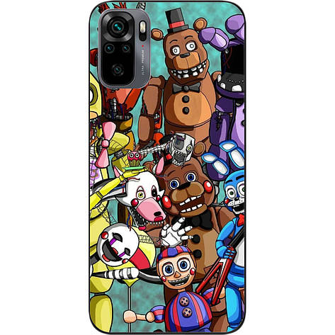Силіконовий чохол Case для Xiaomi Redmi Note 10 з картинкою Кошмарні аніматроні, фото 1