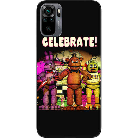 Силіконовий чохол Case для Xiaomi Redmi Note 10 з картинкою Виступання тріо роботів, фото 1