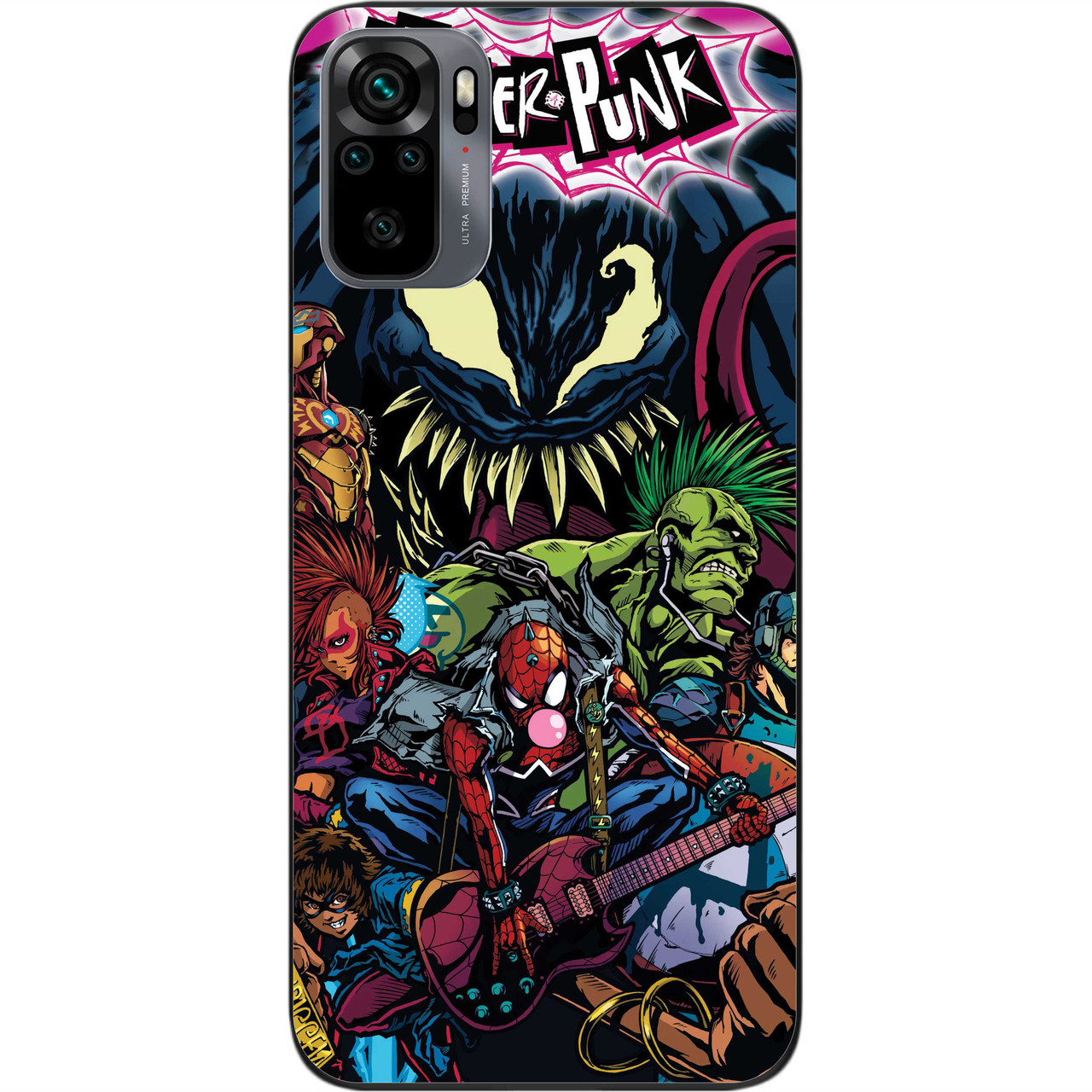 Силіконовий чохол Case для Xiaomi Redmi Note 10 з картинкою Spider-Punk