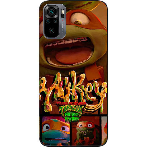 Силіконовий чохол Case для Xiaomi Redmi Note 10 з картинкою Черепашки ніндзя Міке, фото 1