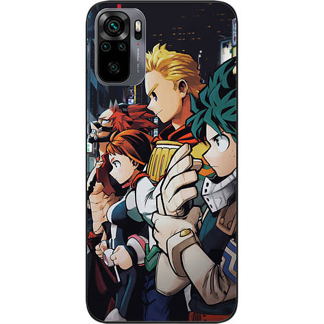 Силіконовий чохол Case для Xiaomi Redmi Note 10 з картинкою Моя геройська академія, фото 1
