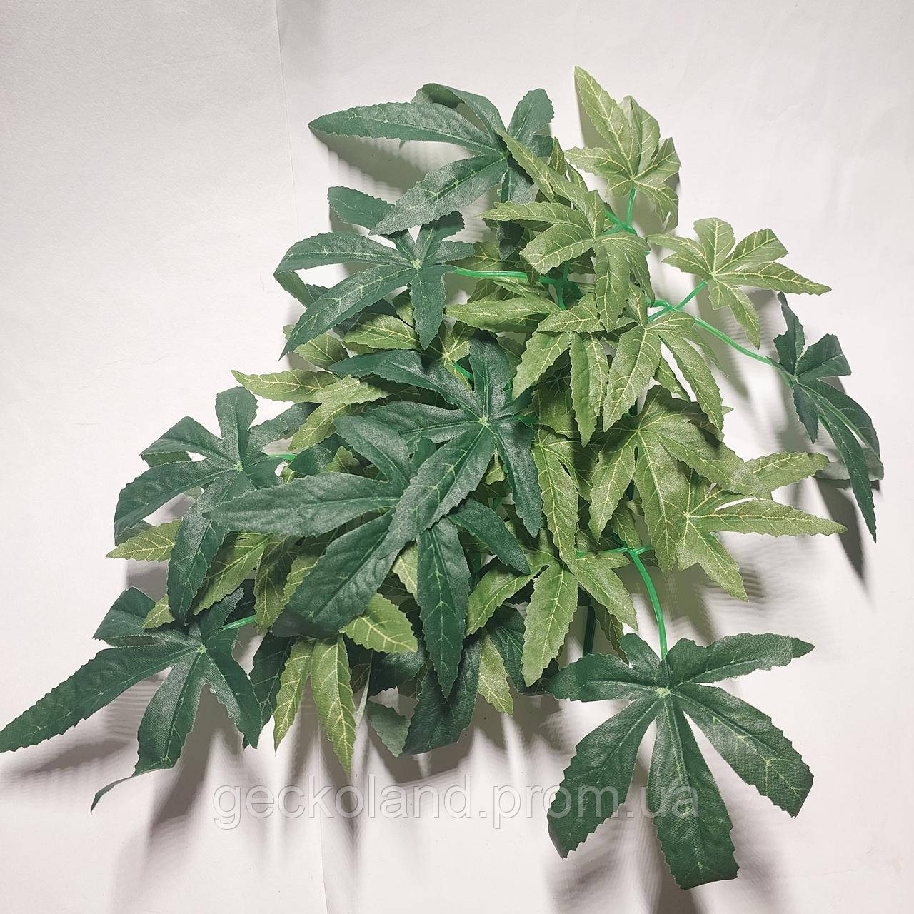 Искусственное растение на присоске 30*16см Зеленая декорация для рептилий в террариум - фото 3 - id-p2040589410
