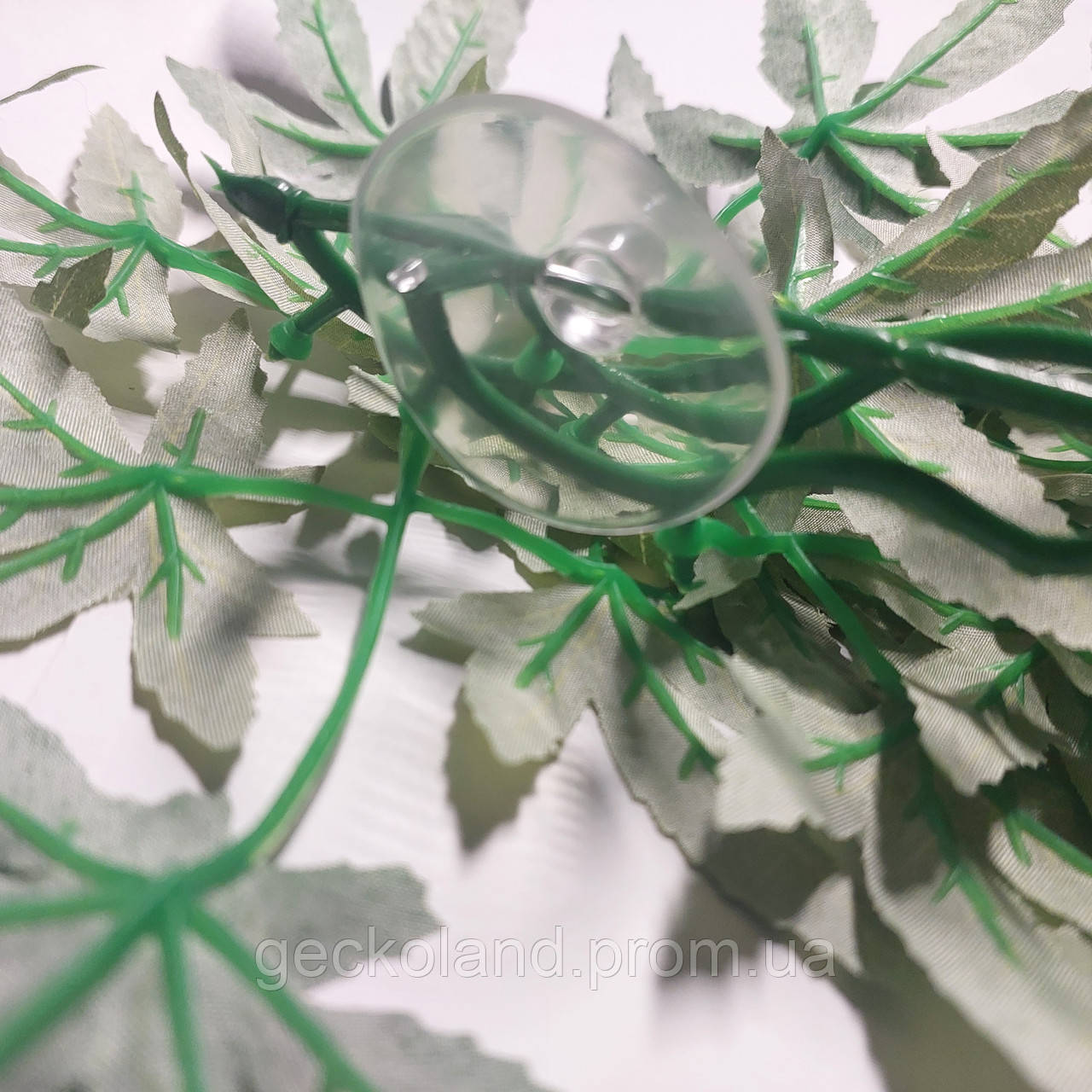 Искусственное растение на присоске 30*16см Зеленая декорация для рептилий в террариум - фото 6 - id-p2040589410