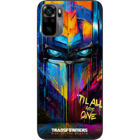 Силіконовий чохол Case для Xiaomi Redmi Note 10 з картинкою Трансформери Арт, фото 1