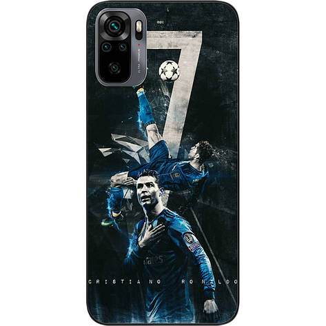 Силіконовий чохол Case для Xiaomi Redmi Note 10 з картинкою Футбол Cristiano Ronaldo, фото 1