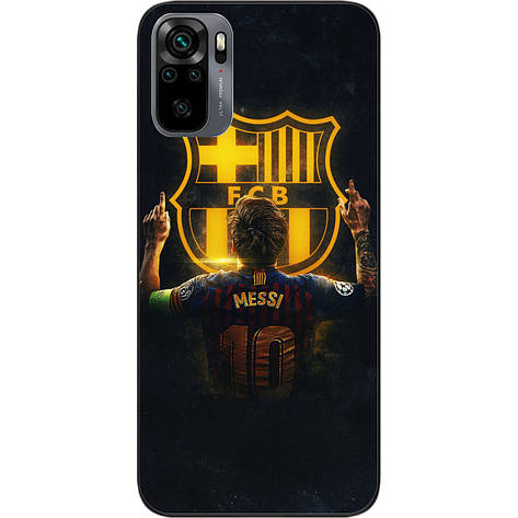 Силіконовий чохол Case для Xiaomi Redmi Note 10 з картинкою Футбол Мессі, фото 1
