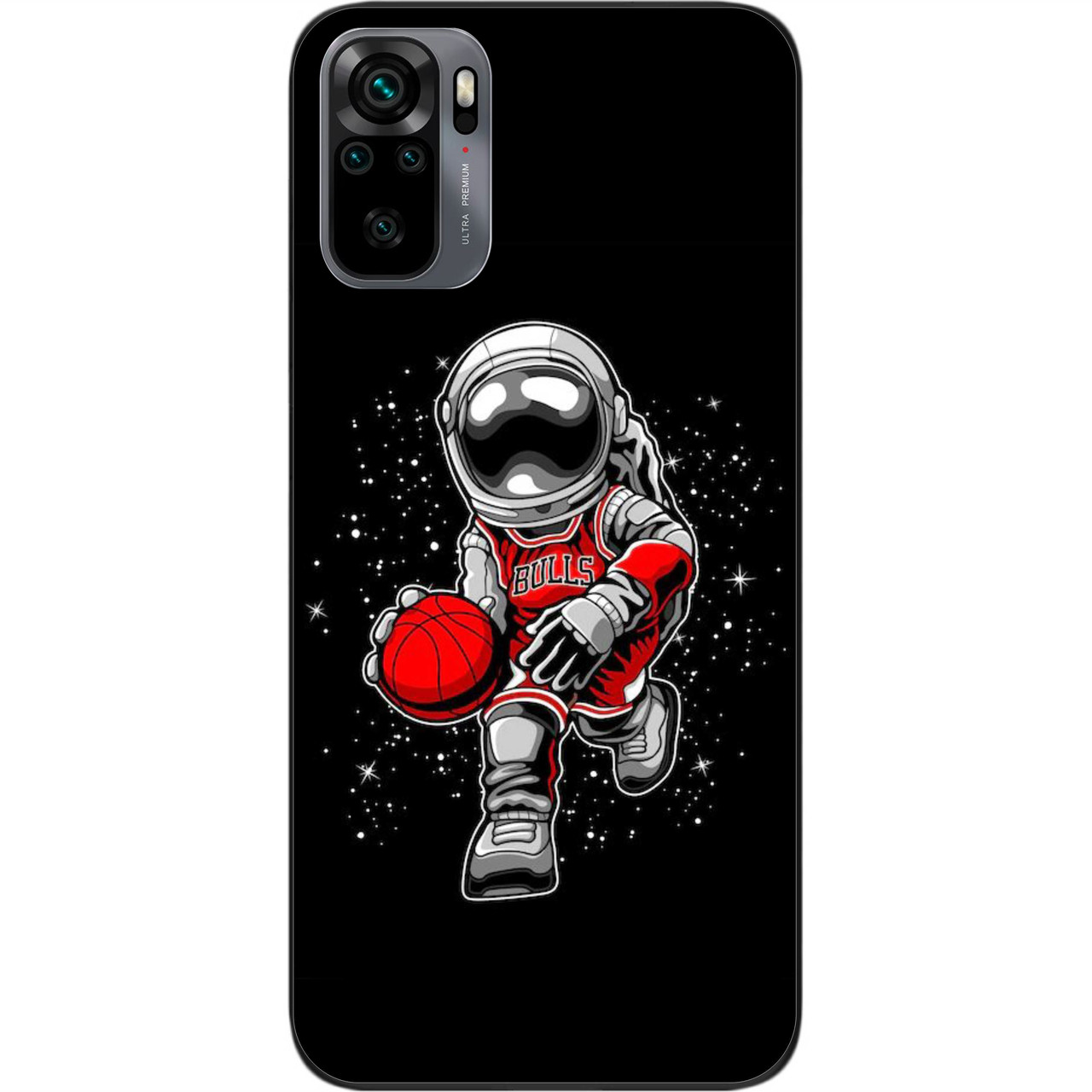 Силіконовий чохол Case для Xiaomi Redmi Note 10 з картинкою Баскетбол астронавт