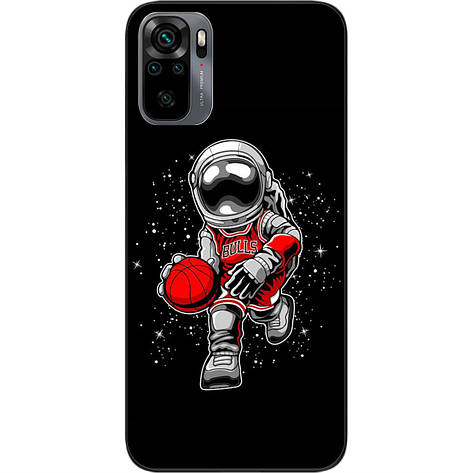 Силіконовий чохол Case для Xiaomi Redmi Note 10 з картинкою Баскетбол астронавт, фото 1