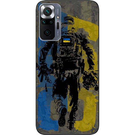 Силіконовий чохол Case для Xiaomi Redmi Note 10 Pro з картинкою ЗСУ, фото 1
