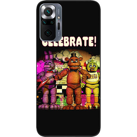 Силіконовий чохол Case для Xiaomi Redmi Note 10 Pro з картинкою Виступання тріо роботів, фото 1