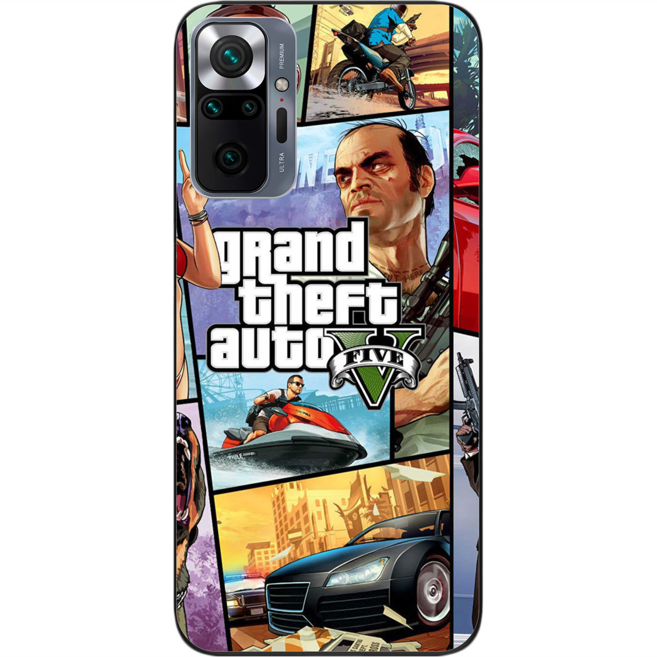 Силіконовий чохол Case для Xiaomi Redmi Note 10 Pro з картинкою Гра GTA