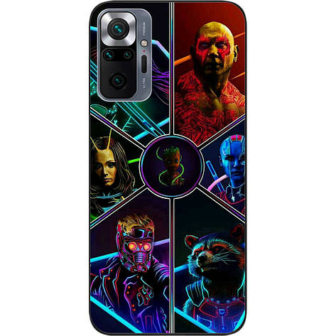 Силіконовий чохол Case для Xiaomi Redmi Note 10 Pro з картинкою Стражі герої, фото 1