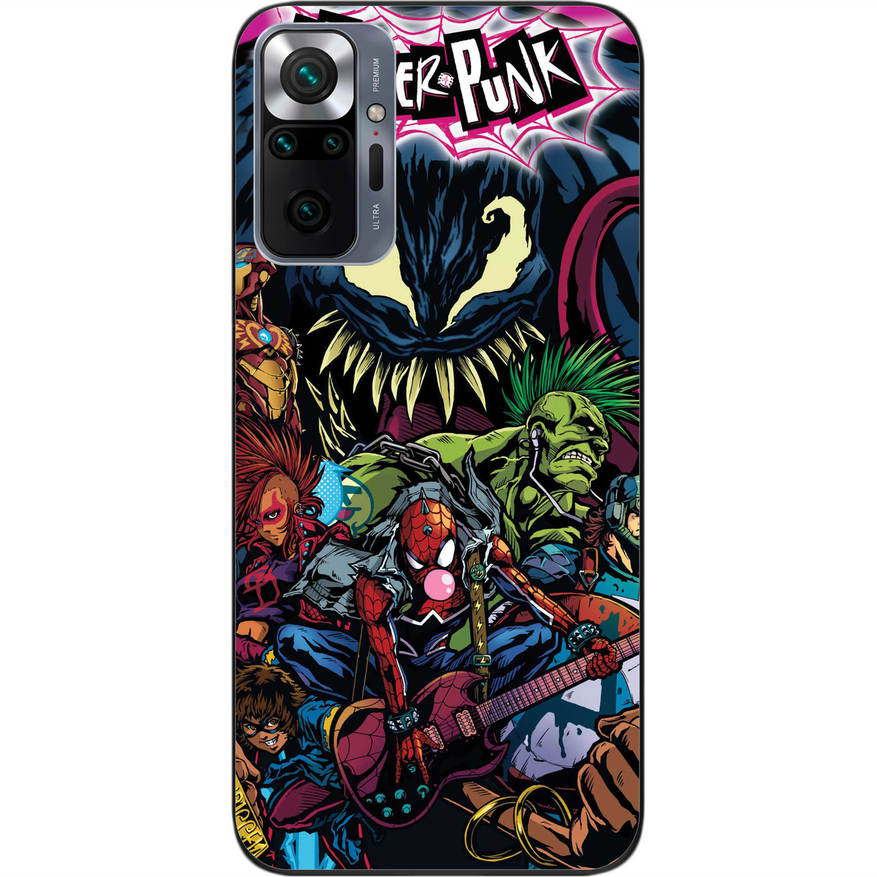Силіконовий чохол Case для Xiaomi Redmi Note 10 Pro з картинкою Spider-Punk