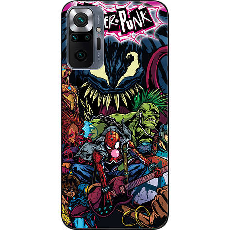 Силіконовий чохол Case для Xiaomi Redmi Note 10 Pro з картинкою Spider-Punk, фото 1